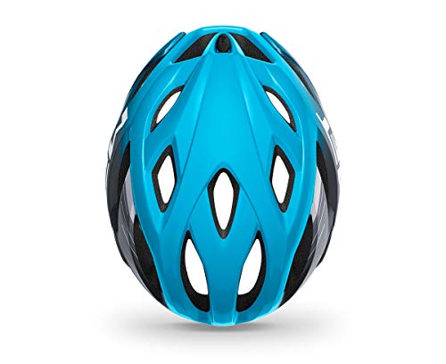 MET Idolo - Casco de ciclismo (talla XL, 60-64 cm), color azul y negro