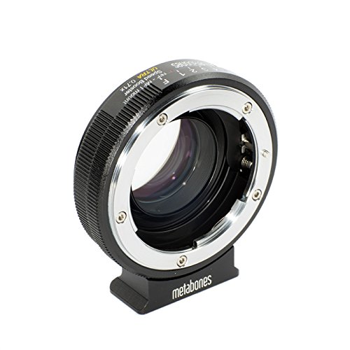 Metabones Nikon G to Micro Four Thirds Speed Booster Ultra 0.71x Cable para cámara fotográfica, Adaptador - Adaptador para Objetivo fotográfico (Negro, Latón, Cromo, Nikon G)