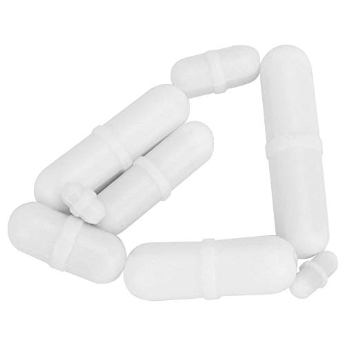 Mezclador agitador magnético de PTFE de 8 piezas, barra de agitación tipo B, varilla de tamaño mixto, cilindro de giro de laboratorio profesional estándar con forma de anillo para uso