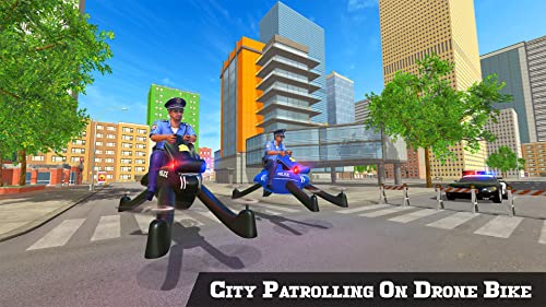 Miami Crime City Gangster Squad Chase Mission 2020 - Futurista policía de EE. UU. Flying Drone Bike Simulator 2020 - Ultimate US City Rescue 3D Fun Games - Impossible P