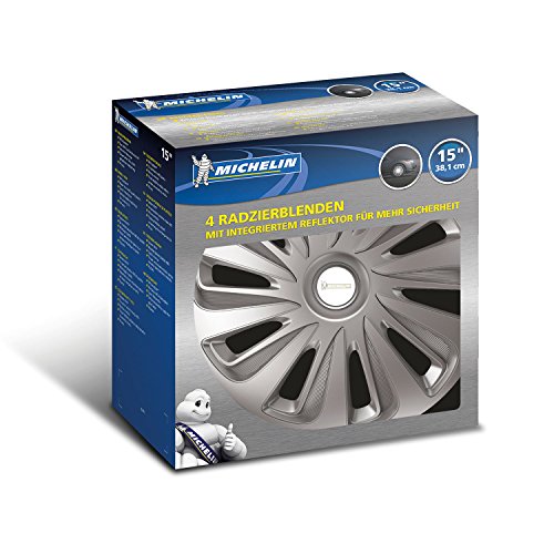 Michelin 92017 Juego de ruedas Vivienne con sistema reflector N.V.S., juego de 4, 35.56 cm, 14 pulgadas, antracita