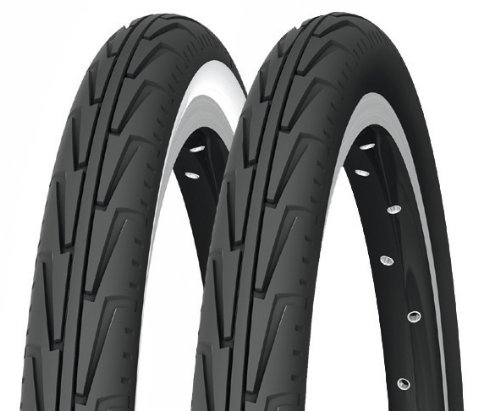 Michelin Diabolo Cubierta Rígida, Rennradreifen City'J, 37-288 (14X1 3/8X1 5/8), Weiãÿ, FA003466033, Blanco, 288-37 (350A)