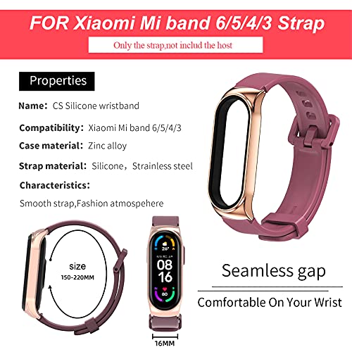 Mijobs Correas de Mi Band 5 & Mi Band 6, Correa Mi Band 6/5 Reemplazo Pulsera Impermeable Transpirable Resistente al Sudor Silicona Pulsera Correa (No Host)