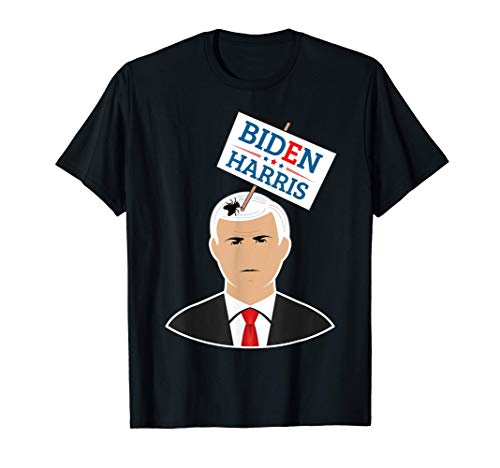Mike Pence Fly Hair Vote Biden Harris 2020 Debate Funny Meme Camiseta