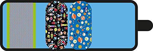 MILAN Maletín 2 Estuches Con Contenido Super Heroes Space Azul Mochila infantil, 22 cm, Azul