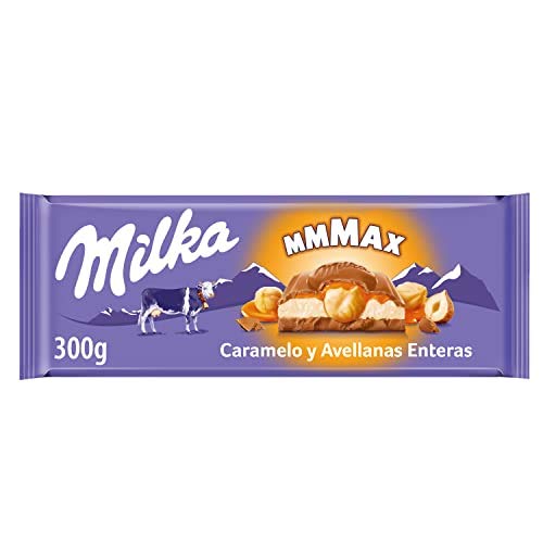 Milka ChocoSwing Chocolate con caramelo y avellanas, 300 g