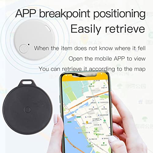Mini dispositivo de seguimiento Llave de etiqueta Buscador de niños Ubicación del rastreador de mascotas Rastreador compatible inalámbrico Rastreador inteligente Antipérdida de vehículos - Negro
