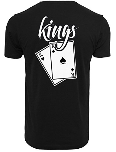 Mister Tee Kings Cards Camiseta, Hombre, Negro, Medium