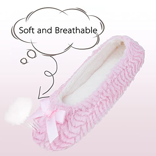 MIXIN Zapatillas Bailarinas de Estar por Casa para Mujer con Cómoda Espuma Viscoelástica para Rosa EU 40 interor o exterior