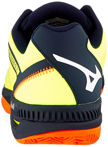 Mizuno Wave Exceed SL 2 CC, Zapatillas de pádel Unisex Adulto, SafetyYellow/ShockingOrange/SCaptain, 39 EU