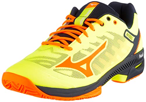 Mizuno Wave Exceed SL 2 CC, Zapatillas de pádel Unisex Adulto, SafetyYellow/ShockingOrange/SCaptain, 39 EU