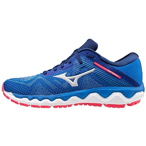 Mizuno Wave Horizon 4 (W), Zapatillas de Running Mujer, Princess Blue/Nimbus Cloud/DivaPink, 38 EU