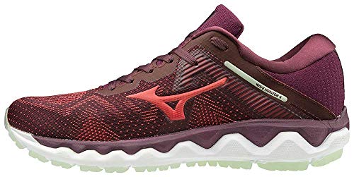 Mizuno Wave Horizon 4, Zapatillas para Correr de Carretera Mujer, Vino Malva Cayena, 36.5 EU