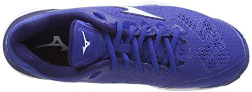 Mizuno Wave Stealth V, Zapatillas Deportivas para Interior Unisex Adulto, Azul (Trueblue/Wht/Blue 06), 42.5 EU