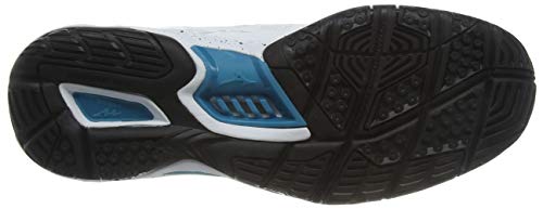 Mizuno Wave Stealth V, Zapatillas Deportivas para Interior Unisex Adulto, Blanco (Wht/Black/Enamel Blue 85), 46.5 EU