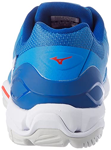 Mizuno Wave Stealth V, Zapatillas Deportivas Unisex Adulto, FrenchBlue/Wht/IRed, 42 EU