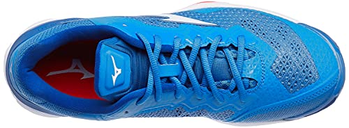 Mizuno Wave Stealth V, Zapatillas Deportivas Unisex Adulto, FrenchBlue/Wht/IRed, 42 EU