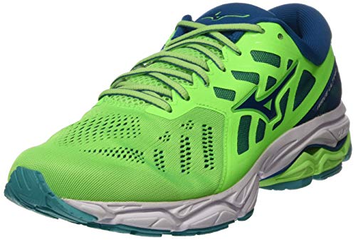 Mizuno Wave Ultima 11, Zapatillas de Running Hombre, Verde (Gecko/Blue Sapphire/Wht 16), 46 EU