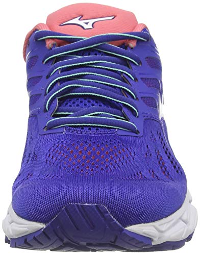 Mizuno Wave Ultima 11, Zapatillas de Running Mujer, Azul (Sur FTW EB/Wht/Sugar Coral 08), 37 EU