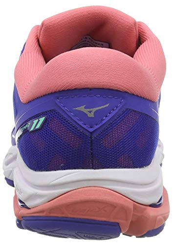 Mizuno Wave Ultima 11, Zapatillas de Running Mujer, Azul (Sur FTW EB/Wht/Sugar Coral 08), 37 EU