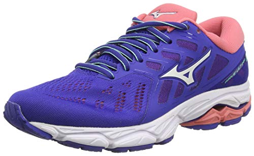 Mizuno Wave Ultima 11, Zapatillas de Running Mujer, Azul (Sur FTW EB/Wht/Sugar Coral 08), 37 EU