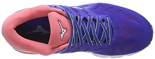 Mizuno Wave Ultima 11, Zapatillas de Running Mujer, Azul (Sur FTW EB/Wht/Sugar Coral 08), 37 EU