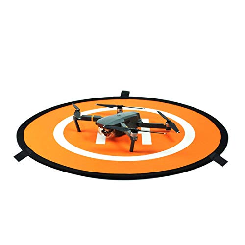 MOBILEACCESSORIES FOR Delantal de estacionamiento portátil TL Drone RC Quadcopter Plegado rápido Aterrizaje Tarmac Estacionamiento for dji Mavic Pro/Phantom 3/4, diámetro 75 cm (Naranja + Azul) cáma