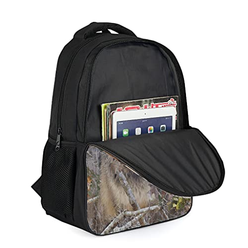 Mochila escolar con diseño de lobo de camuflaje para adolescentes y niños, con estilo de libro, mochila para niños, mochila para viajes, Gris brillante., Talla única,