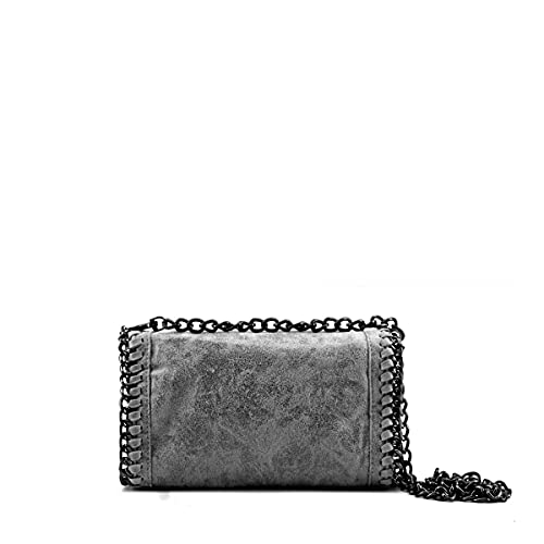 MODELISA - Bolso Bandolera Cadena Para Mujer (Gris)