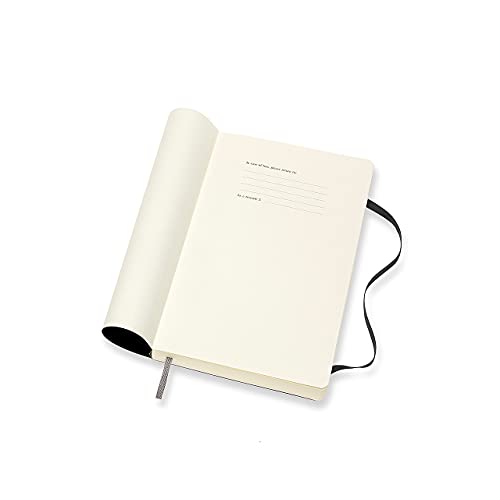 Moleskine - Agenda Diaria 2022 de 12 Meses con Tapa Blanda y Cierre Elástico, Tamaño Grande de 13 x 21 cm, Color Negro, 400 Páginas