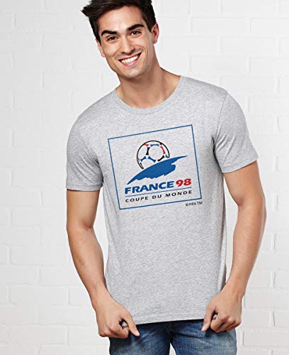 Monsieur France 98 Camiseta, Hombre, Gris, Large