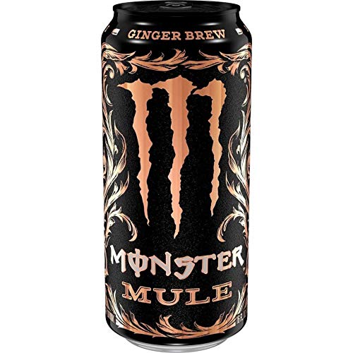 Monster Mule Ginger Brew - Bebida energética sabor lima y jengibre - Cantidad 473 ml