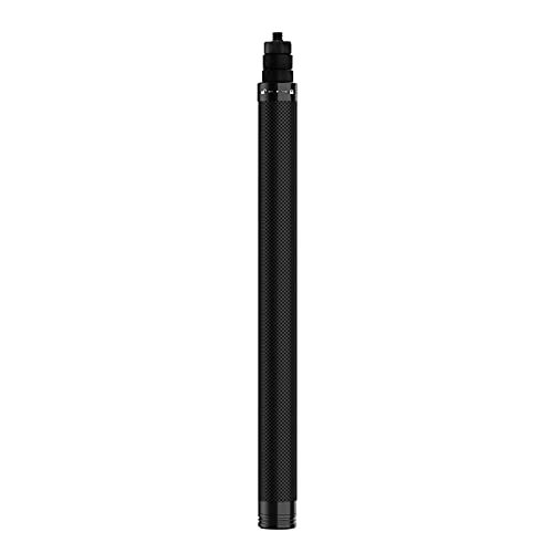 Montloxs TE-MNP-117 1.16m / 3.8ft Fibra de Carbono Selfie Stick Poste de extensión Ajustable con reemplazo de Tornillo de 1/4 de Pulgada para Insta 360 One X/One X2 / One R Cámara panorámica Cámara