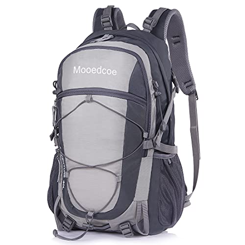 Mooedcoe 40L Mochila Senderismo Montaña Trekking Macutos de Viaje Acampada Marcha (Gris)