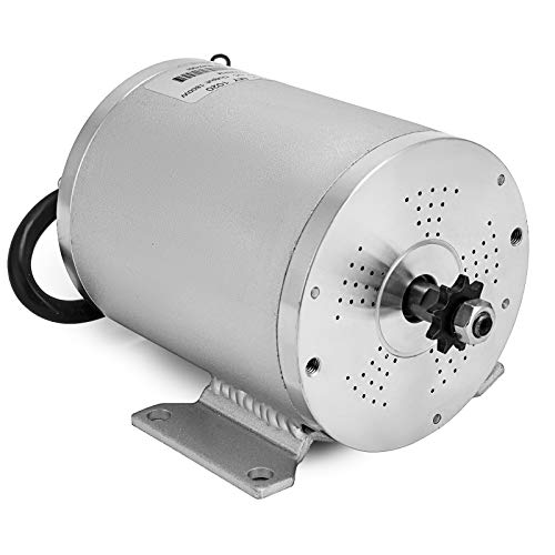 Mophorn 1800W Motor Eléctrico Sin Escobillas 48V DC Motor con Controlador de Velocidad 32A y Acelerador para Go Karts E-bike Acelerador Eléctrico Motocicleta