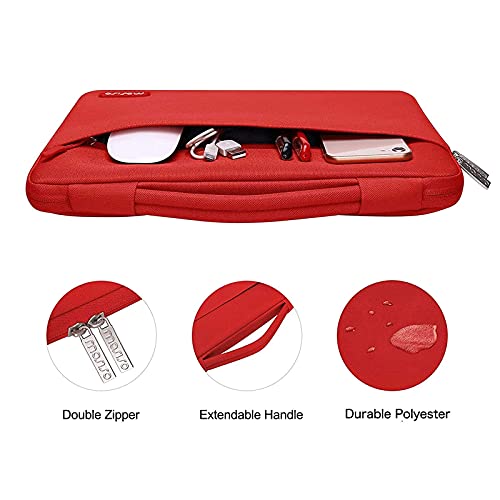 MOSISO Funda Dura Compatible con MacBook Air 13 2020 2019 2018 A2337 M1 A2179 A1932 Retina,Plástico Carcasa Rígida&Funda Protectora&Pantalla Protector&Piel de Teclado&Webcam Cubierta,Rojo