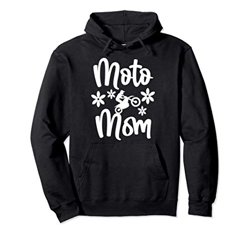 Motocicletas Moto Mamá Madre Flores Moto Enduro Deportes Sudadera con Capucha