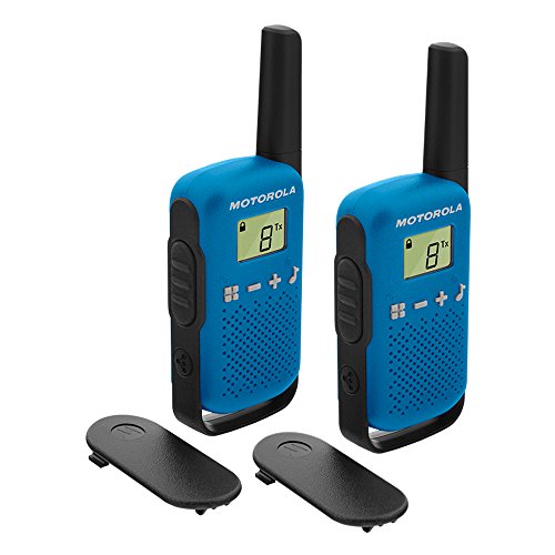 Motorola T42 Azul Talk About – Aparatos de radio (2 unidades, PMR446, 16 canales, alcance 4 km)