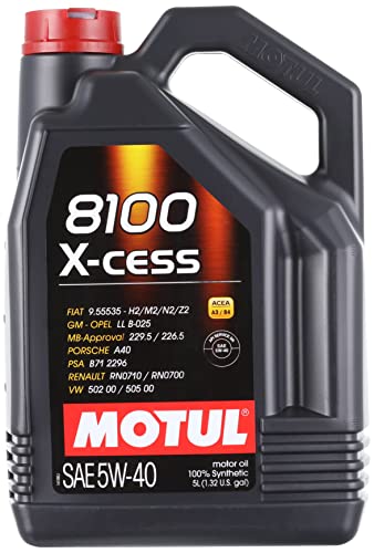 MOTUL 7250 Aceite DE Motor 8100 X-Cess 5W40 5 litros, No Aplica, 5 Liters (169.07 Ounces)