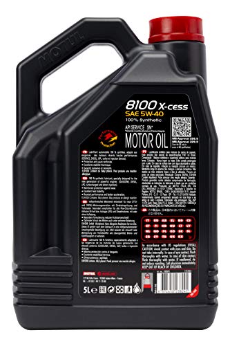 MOTUL 7250 Aceite DE Motor 8100 X-Cess 5W40 5 litros, No Aplica, 5 Liters (169.07 Ounces)