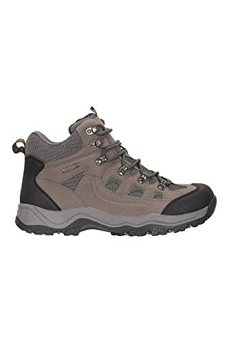 Mountain Warehouse Botas para Hombre Adventurer - Zapatillas de Tela y sintéticas para Caminar, Extra Grip, Otoño, Invierno Calzado para Hombre Caqui 45.5