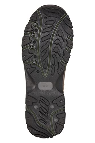 Mountain Warehouse Botas para Hombre Adventurer - Zapatillas de Tela y sintéticas para Caminar, Extra Grip, Otoño, Invierno Calzado para Hombre Caqui 45.5