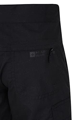 Mountain Warehouse Pantalón Active para niños - Pantalón ligero para niños, pantalón de secado rápido para cualquier época del año - Para viajar, acampar Negro 13 Años