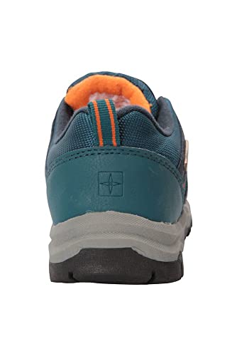 Mountain Warehouse Zapatillas Stampede para niños - Zapatillas de Correr con Suela de Gran Agarre, Zapatillas Impermeables, Zapatillas de Verano con Empeine Azul petróleo 29