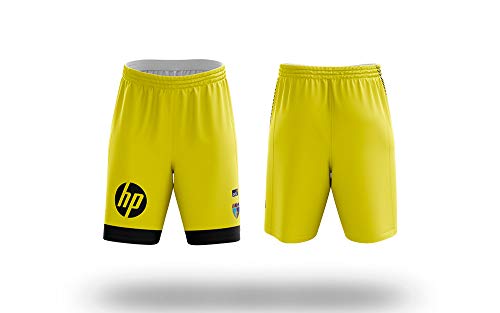 Movistar Estudiantes 8436588620170 Pantalón Short, Amarillo, Talla 16 Unisex-Adult