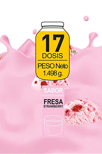 MTX nutrition IsoLeanGAINER Ganator [1,5 Kg.] Fresa Suplemento PREMIUM proteínas de suero con carbohidratos avanzados, Ganancia de Peso Muscular