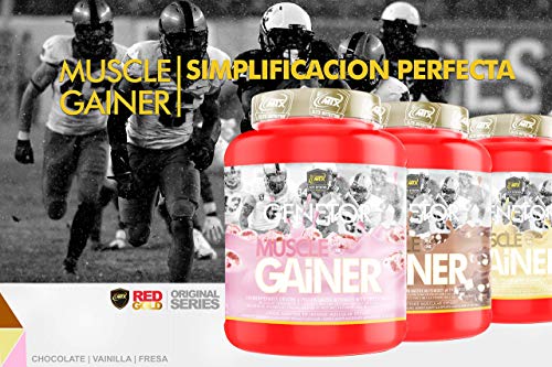 MTX nutrition IsoLeanGAINER Ganator [1,5 Kg.] Fresa Suplemento PREMIUM proteínas de suero con carbohidratos avanzados, Ganancia de Peso Muscular