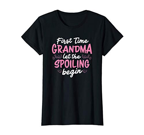 Mujer Regalos para la abuela por primera vez que empiecen los Camiseta