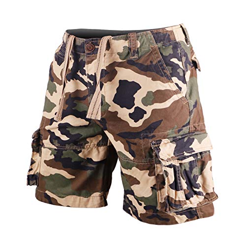 Muscle Alive Hombres Cargo Shorts Vintage Deportes Cámping Excursionismo Camuflaje Pantalones Cortos Algodón 170 Camuflaje Amarillo 34