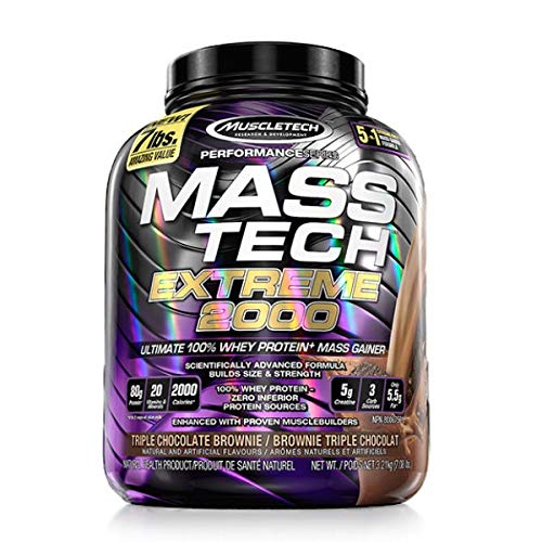 Muscletech Mass-Tech Extreme 2000 - 3,18 kg Triple Chocolate Brownie